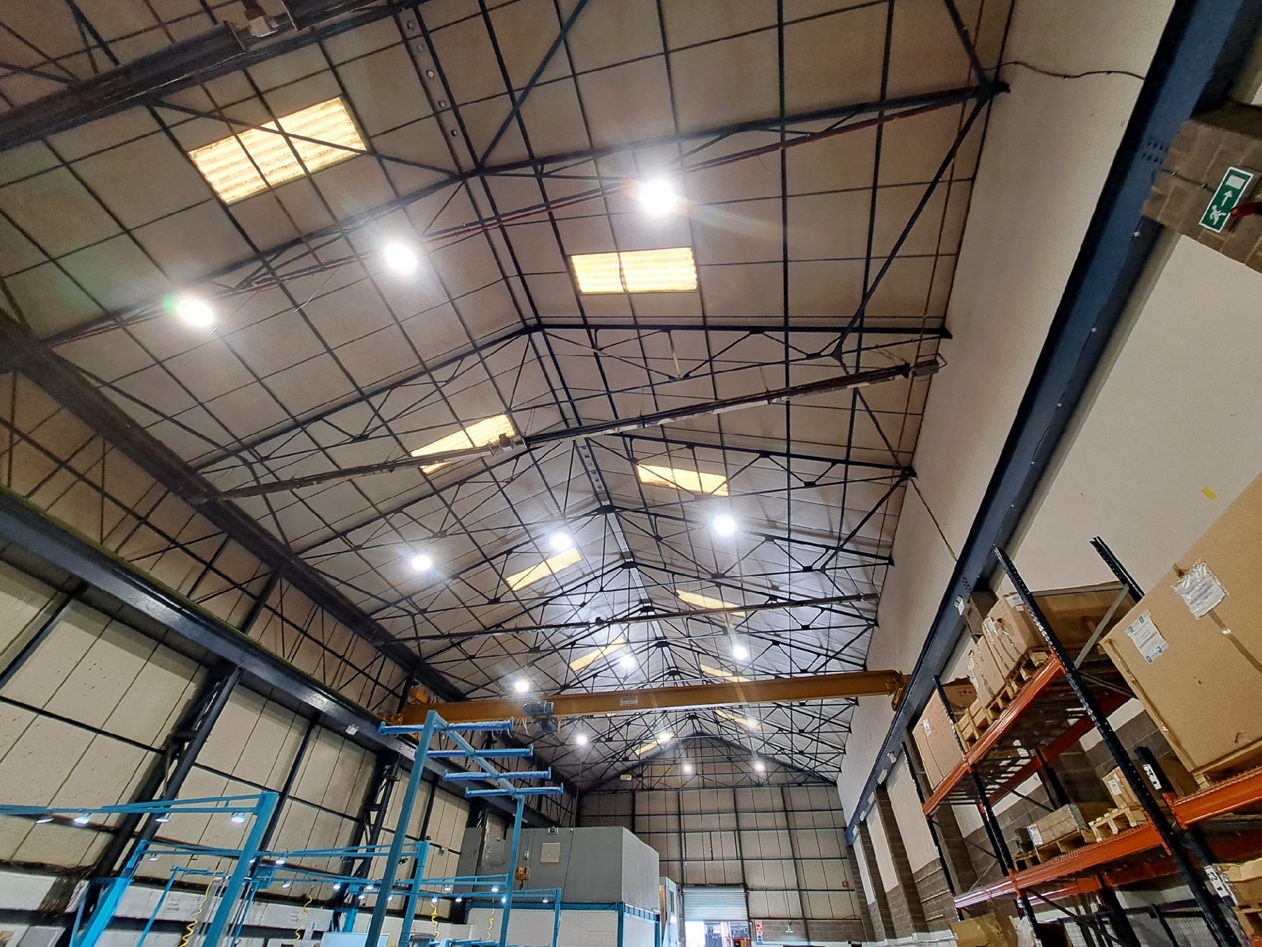 Industrial LED high bay lighting in Derby